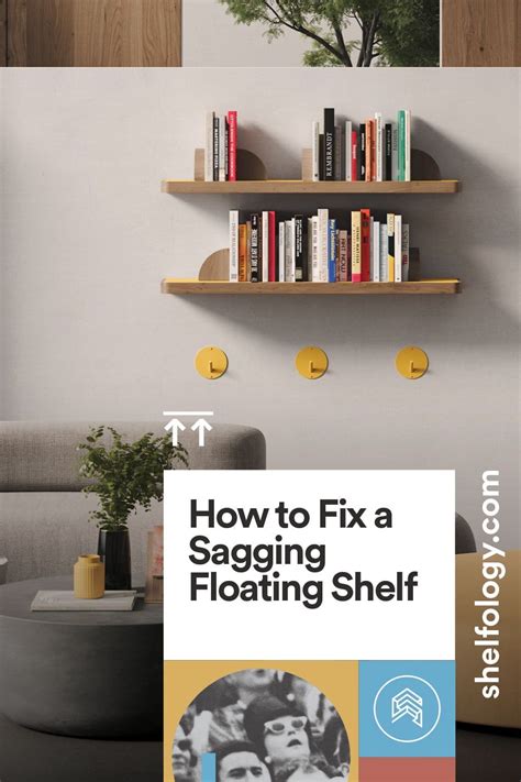 sagging metal bracket shelf|floating shelves sagging.